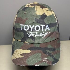 Toyota Racing District distressed Camo Cap with Green and Brown